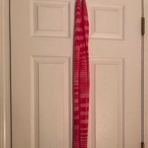 Target pink stripe scarf